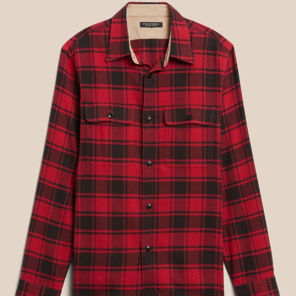 Banana Republic Utility Flannel Shirt